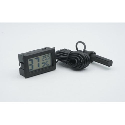 Foto Produk Thermometer Hygrometer LCD Digital External Sensor Temperature - Black dari MOREmoreMORE