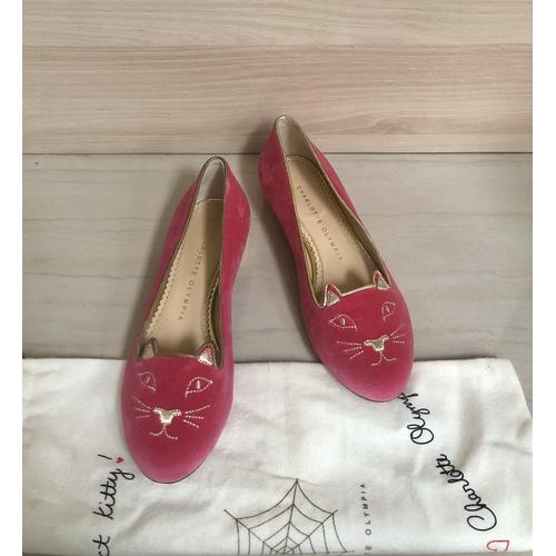 Authentic Charlotte Olympia Kitty Flat 