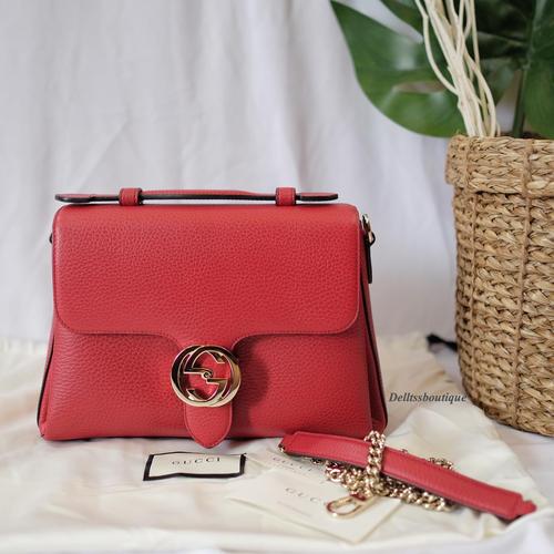 Jual Gucci interlocking medium red 