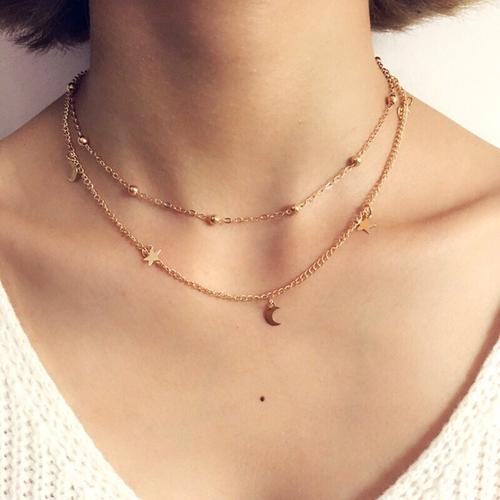Jual Kalung Necklace 2 Layer Dengan 