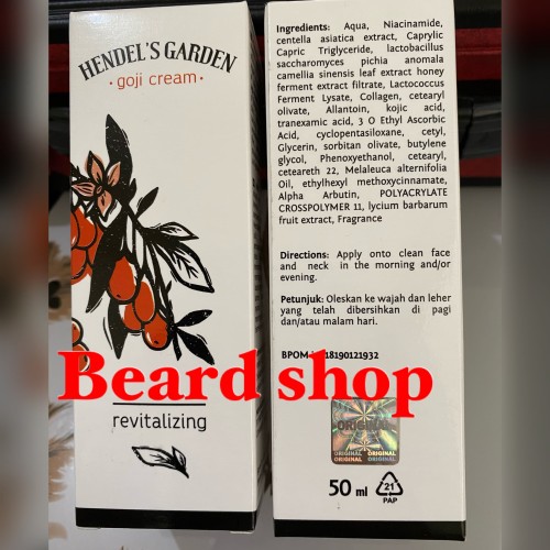 Foto Produk Goji Cream Krim Anti Aging dari Hendel dari beard shop