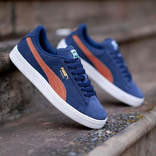 suede pumas brown