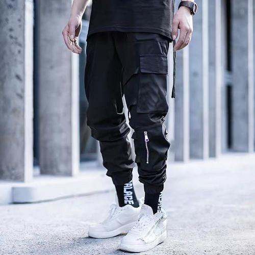 Celana jogger pants Tech zipper pocket 