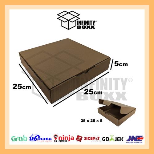 Foto Produk kotak kardus pizza box die cut ukuran 25x25x5 dari infinity boxx