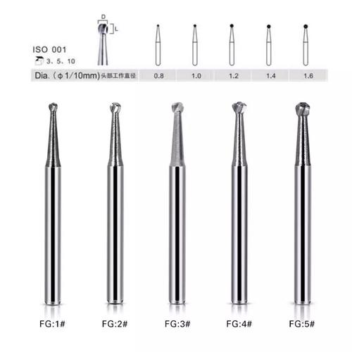 Jual Carbide round bur highspeed bur metal 1 pcs Jakarta Barat