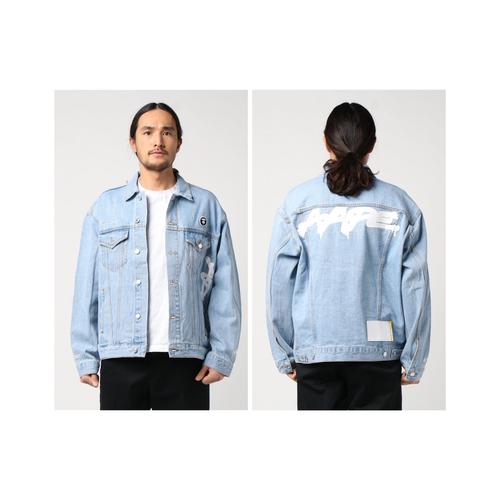 Jual AAPE Jacket Blue Denim Camo - Kota 