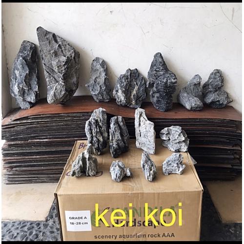 Foto Produk BATU SEIRYU HITAM IMPORT 1 KG dari kei koi