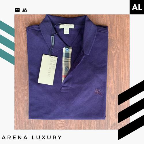 burberry purple polo
