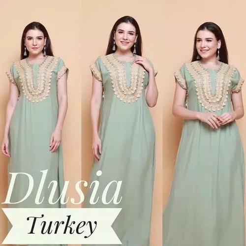 Foto Produk Dlusi turkey | Daster rayon busui friendly | Daster arab dari Osya Collection