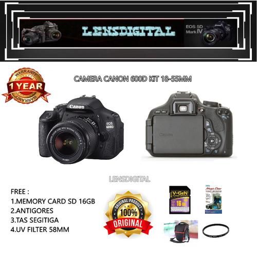 Foto Produk CANON EOS 600D KIT 18-55MM / CANON 600D / EOS 600D dari lensdigital