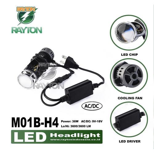 Foto Produk Mini Projector Led H4 RTD M01B H4 / RTD M01B Led Original HS dari RTD LED
