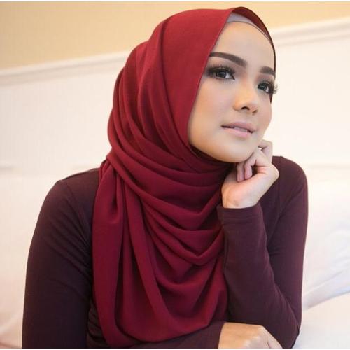 Gambar Hijab Ellysha BELLA EXCLUSIVE DRAPPERY SHAWL MAROON dari Hijab Ellysha Official Kota Tangerang Selatan Tokopedia