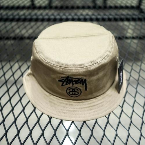 Jual STUSSY STOCK LOCK BUCKET HAT BROWN 