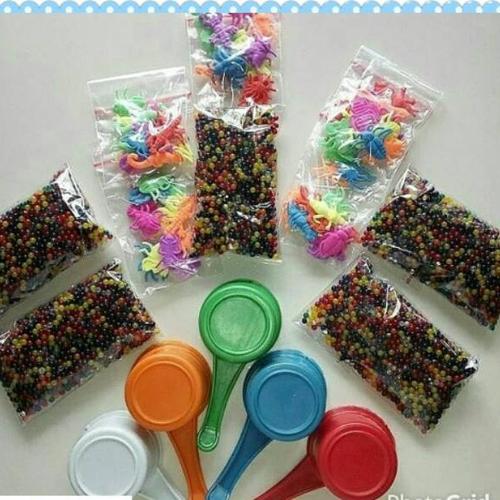 Foto Produk Waterbeads package Mainan Bola Air Edukasi Water beads Montessori dari My Own Flashcards