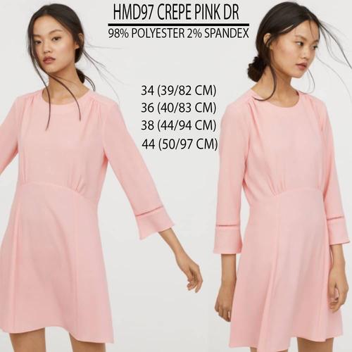 Jual Dress Wanita H\u0026M 97 Crepe Pink Dr 