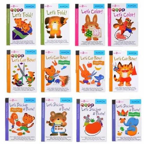 Foto Produk KUMON FIRST STEPS 2 YEARS AND UP LETS CUT STICKER PASTE FOLD COLOR - Fold more dari Thevringe