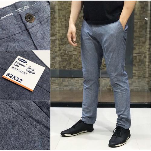 Foto Produk Celana Old Navy Ultimate Slim Built Flex Chino Chambray Blue Original dari OTOMO Store