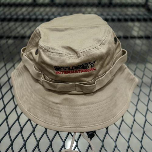 STUSSY FISHERMAN BUCKET HAT BROWN KHAKI 