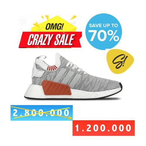 ADIDAS NMD R2 PRIMEKNIT WHITE BLACK 