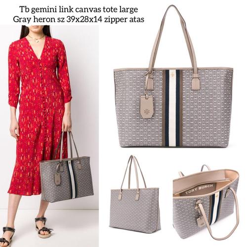 large grey tote