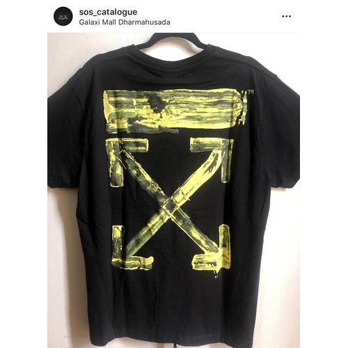 Jual Offwhite acrylic arrow tee (black 