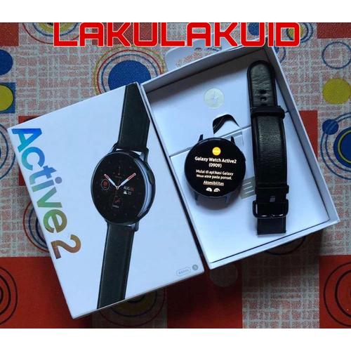 SAMSUNG GALAXY WATCH ACTIVE 44MM BLACK STAINLESS STEEL di Lakulakuid  Tokopedia