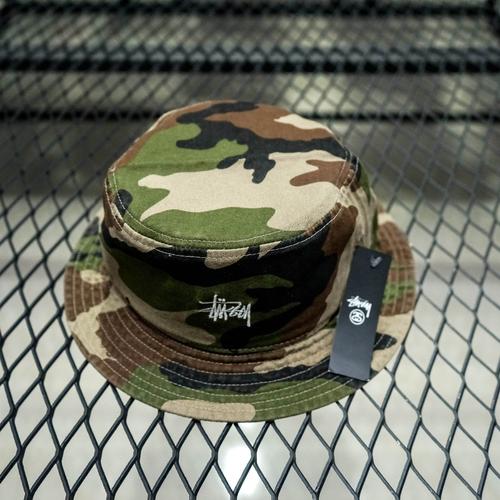 Jual STUSSY STOCK BUCKET HAT CAMO 