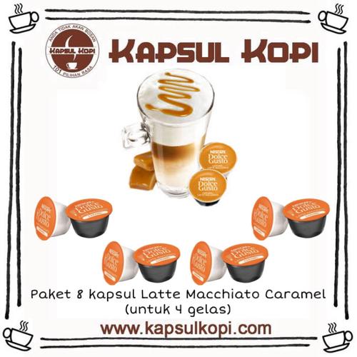 Jual Paket 8 KapsulKopi Latte Macchiato Caramel Nescafe Dolce Gusto Capsule  - Kab. Tangerang - kapsulkopi | Tokopedia