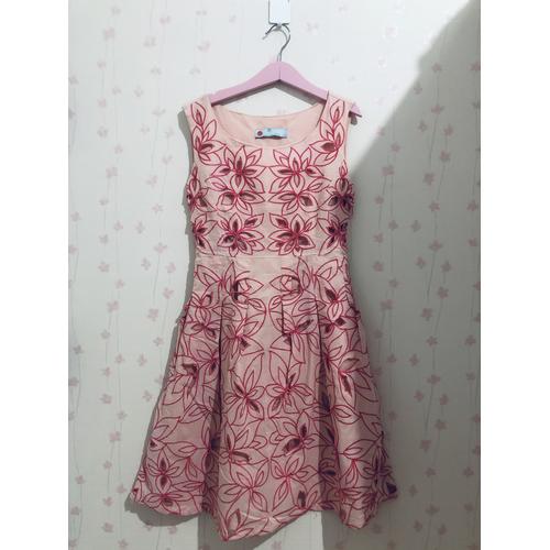 Jual Floral Dress Peach - Sole Mio 