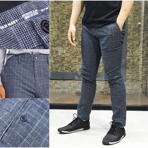 Foto Produk Celana Old Navy Ultimate Slim Built Flex Chino Tartan Grey Original - 36 dari OTOMO Store