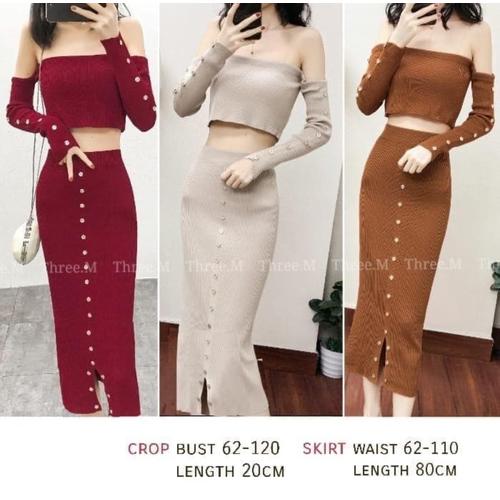 N Skirt Setelan Baju Rok Wanita 