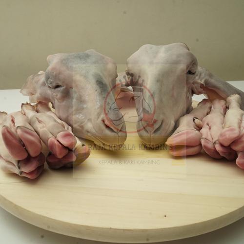 Gambar Kepala Kambing Utuh Tanpa Bulu + 4 Kaki Bersih, Bersih dan Tidak Bau dari Raja Kepala Kambing Jakarta Barat Tokopedia