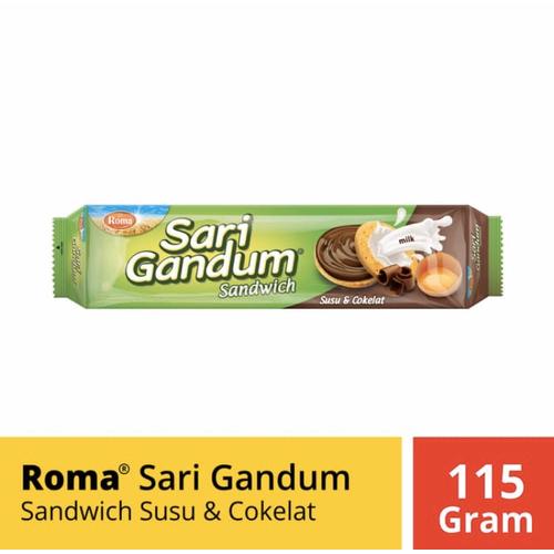 Foto Produk Roma Sari Gandum 115gr Coklat / Kacang - Kacang dari Logan Market