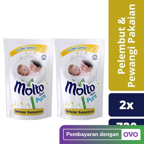 Foto Produk Molto Pelembut & Pewangi Pakaian Pure 720 Ml Twin Pack dari Unilever Official Store