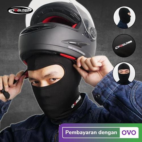 Foto Produk Cargloss BALACLAVA - all Black Full Face | Masker Balaclava Cargloss dari Helm Cargloss