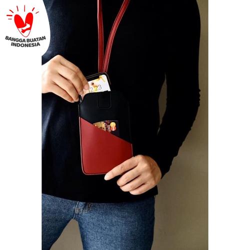 Foto Produk Tempat Hand Phone/ Tempat ID Card Warna Merah dari Technozio