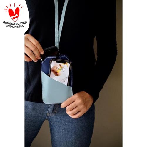 Foto Produk Tempat Hand Phone/ Tempat ID Card Warna Biru dari Technozio