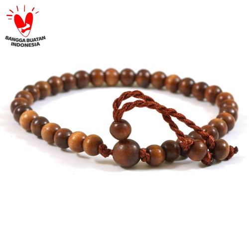 Foto Produk Gelang Tasbeh Kayu Setigi Asli 33 butir dari Indah Craft