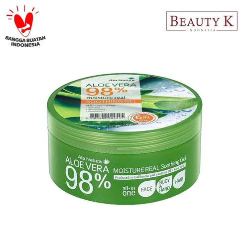 Foto Produk BeautyK Alo Natura Aloe Vera 98% Moisture Real Soothing Gel 300 Ml dari BeautyK Indonesia