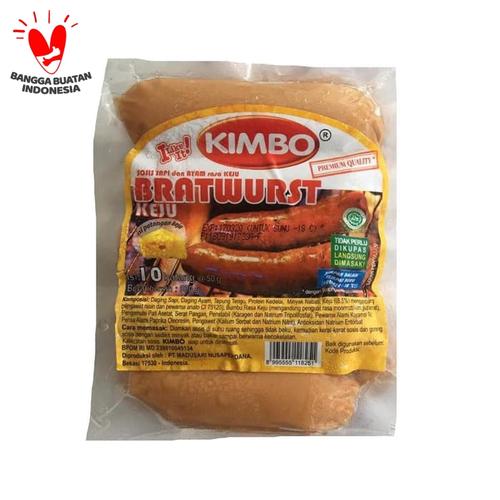 Foto Produk Sosis Sapi Bratwurst Kimbo 500gr Keju Isi 10 dari Kebab Mini Frozen Food