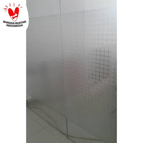 Foto Produk Sandblast / Glass Film / Sticker Kaca Es DECOLUX motif kotak 121cm (m) dari GE Sticker