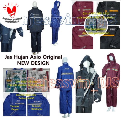 Foto Produk Jas hujan Axio 882 europe original silver series - raincoat Axio dari dajessvin