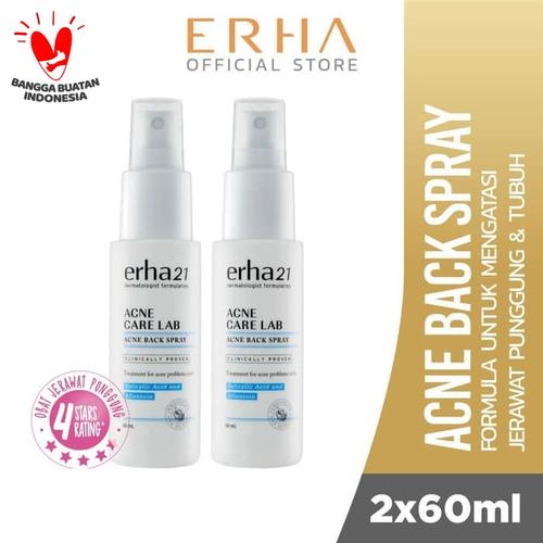 Foto Produk Erha Value Pack Acne Backspray (2 Botol) - Obat Jerawat Punggung dari Erha Official Store
