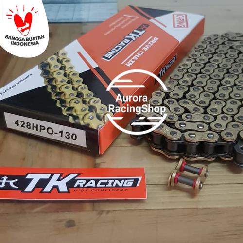 Foto Produk RANTAI TK O RING 428 HPO -130L GOLD CBR 150 R- NEW CB 150 R - TIGER dari auroraracingshop