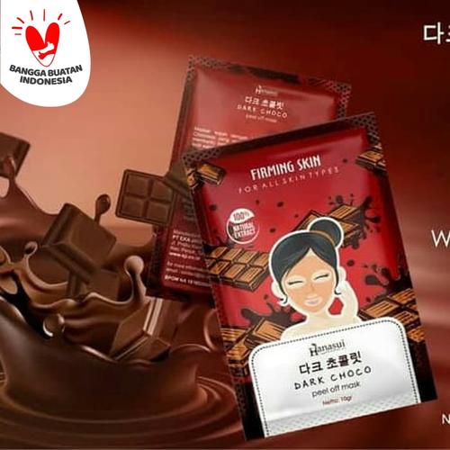 Foto Produk HANASUI DARK CHOCO PEEL OFF MASK FIRMING SKIN ORIGINAL BPOM 10GR dari Cenny Store