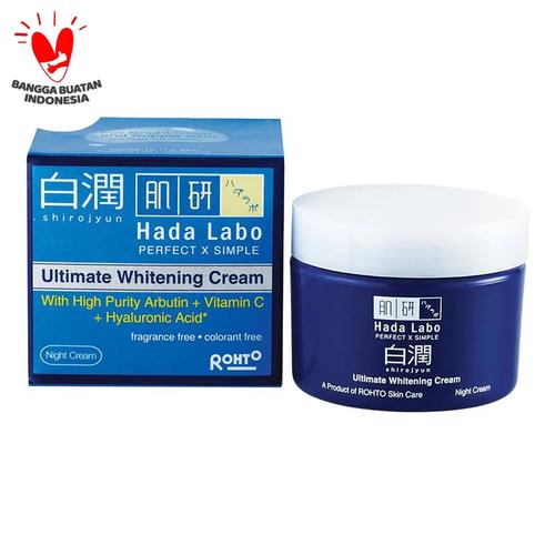 Foto Produk HADA LABO Shirojyun Ultimate Whitening Night Cream 40g dari Debelleza Shop