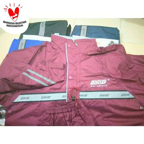 Foto Produk ALL NEW !! Jas Hujan AXio Europe Silver 882 Raincoat 2016 Original - L biru dari Kitaro MotorShop