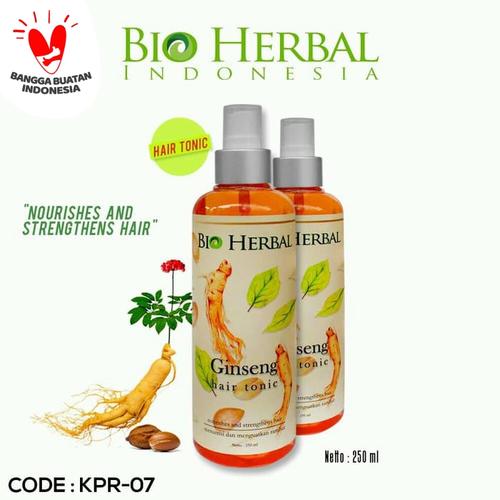 Gambar BIO HERBAL HAIR TONIC GINSENG 250 ML BPOM (BIO HERBAL HAIR TONIC) dari Fortunate undefined Tokopedia