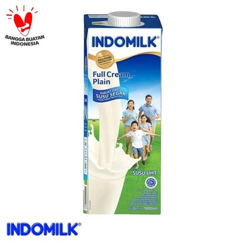 Foto Produk SUSU UHT FC INDOMILK PLAIN 1000 ML-N X Pcs dari Indomilk Official Store