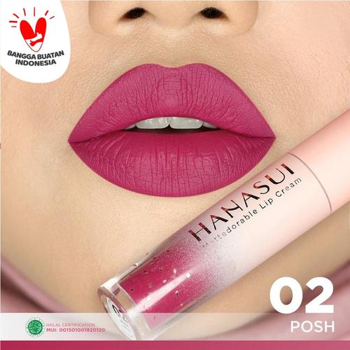 Foto Produk (BPOM) HANASUI Mattedorable Lip Cream 4gr - 02 POSH dari HNCbeauty